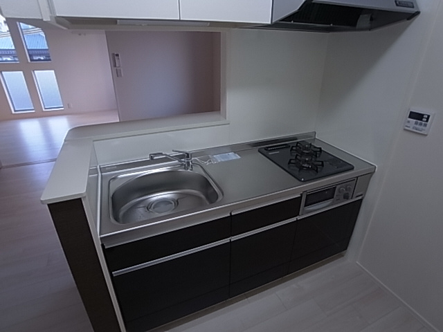 神戸市兵庫区中道通１丁目の賃貸マンションのキッチン|カウンターキッチン