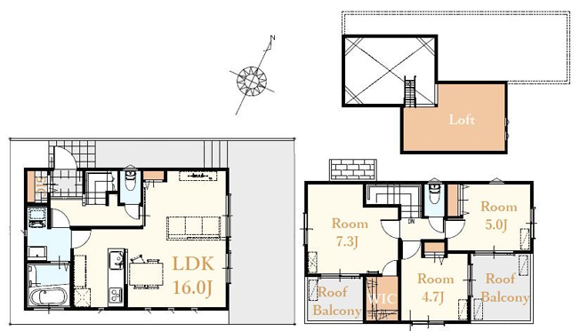 【参考プラン】 | －弊社限定公開－西東京市下保谷3丁目　建築条件付売地　全3区画