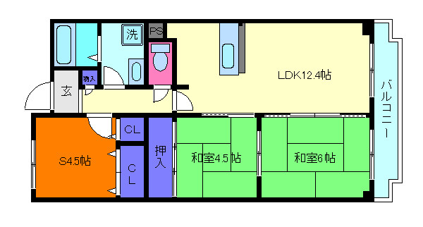 オルテンシアＫＯＢＥの間取り
