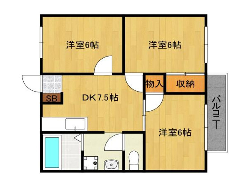メゾンいなみ野の間取り