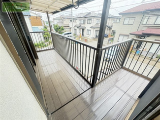 【バルコニー】 | 庭付　P3台駐車可　内外手入れいれてます　中古　東道野辺6