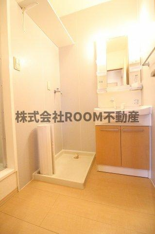 D’コート鷹尾の洗面所|スペースが確保できる洗面所です