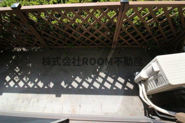 D’コート鷹尾のバルコニー|外からの目が気にならないバルコニーで洗濯物が干せます