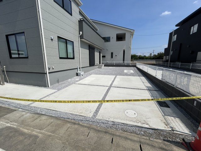 新築　太田市新田赤堀町第１　Livele Garden.S　１号棟の駐車場|現地写真　駐車スペースは3台分可能です！
