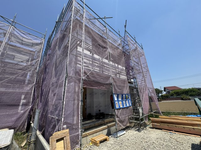 新築　太田市新田赤堀町第１　Livele Garden.S　2号棟の外観|現地写真　2025年9月完成予定！類似物件のご内覧等、お気軽にお問合せください♪　							

