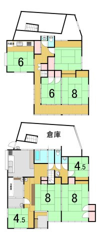 勿来町九面馬道 中古一戸建ての間取り