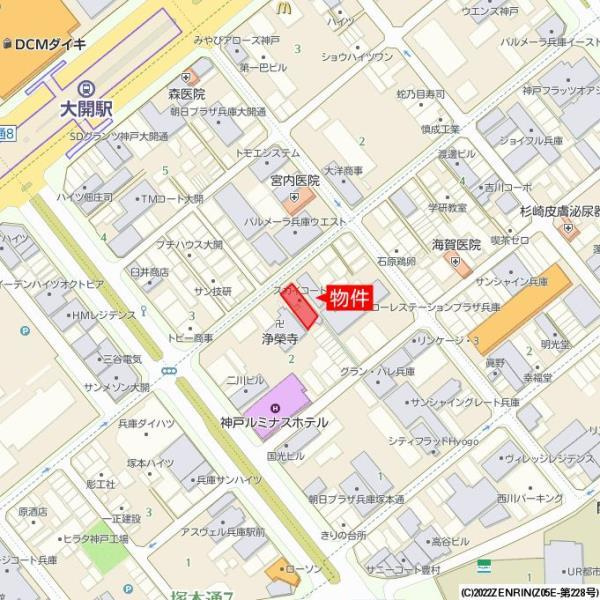 スカイコートの地図