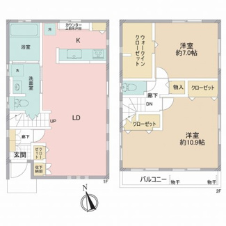 【間取り】 | 千葉市花見川区検見川町3丁目　中古戸建