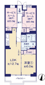 【間取り】 | ライオンズマンション大宮指扇第二　