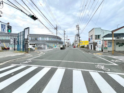 【前面道路含む現地写真】 | 磐田市中泉（商工会議所前）売土地