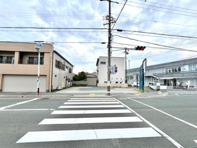 【前面道路含む現地写真】 | 磐田市中泉（商工会議所前）売土地