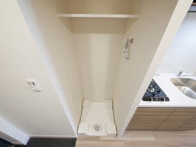 【設備】 | プレサンス京町堀 | 洗濯機置き場です