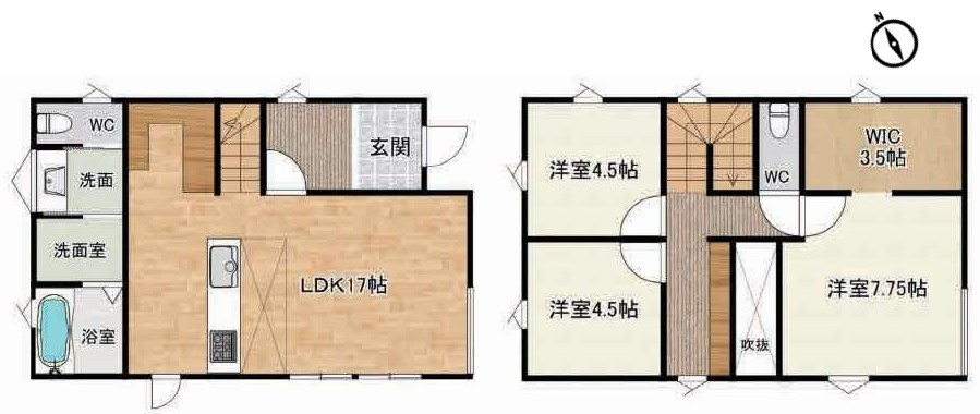 草津市矢倉１丁目B号棟 新築戸建て