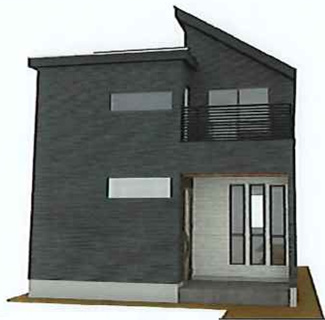 【外観パース】 | 【仲介手数料無料！！】日野市多摩平６丁目　新築戸建て（全4棟）No.1号棟　4390万円