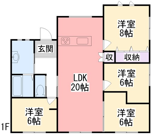 神埼仁比山小学校南2の居間・リビング