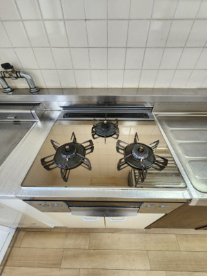 【キッチン】 | 鈴が峰第2住宅3号棟 | 3口ガスコンロ　