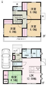 【間取り】 | 千葉市稲毛区山王町　中古戸建