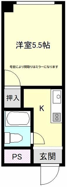 グランセオ黒田Ⅱの間取り