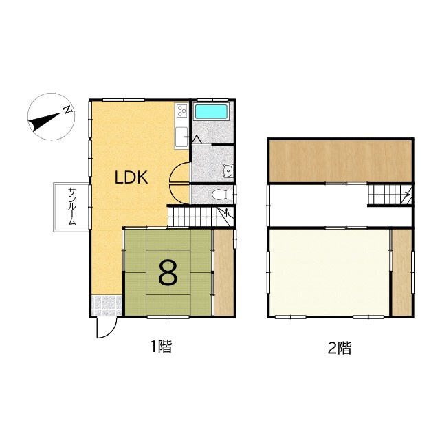 【中古戸建】高瀬ハイランドの間取り