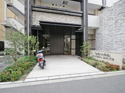 【エントランス】 | スプランディッド難波SOUTH | ゆとりのあるエントランスです