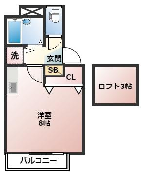 松戸市西馬橋広手町の一棟アパートの間取り