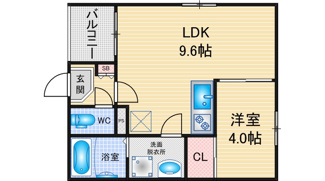 【間取り】 | リーガル東海通 | 略図の為、現状優先