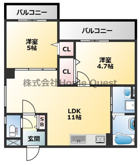 【間取り】 | クリエオーレ大正