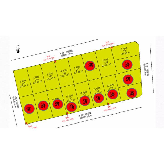 福知山市石原５丁目７号地の土地図