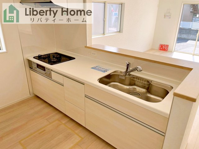 常総市新石下第8　新築戸建　1号棟のキッチン