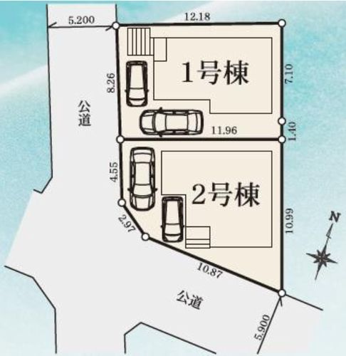 【区画図】 | 【仲介手数料０円】秦野市今泉24-1期　新築一戸建て　全2棟 | 秦野市今泉24-1期　新築一戸建て　全2棟