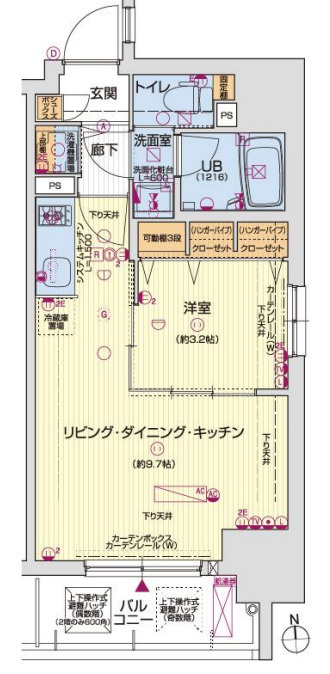 レオンコンフォート北浜の間取り