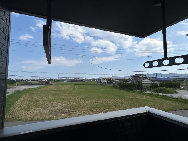 阿南市羽ノ浦町古庄二輛車のバルコニー