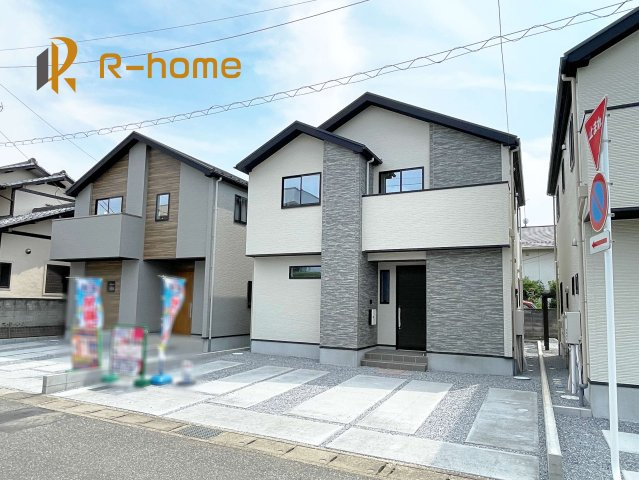 小山市城東9期　新築戸建て　2号棟の外観|ご予約を頂ければ、『平日』はもちろん『早朝』や『夜間』もご見学可能です♪お気軽にお申し付けください♪