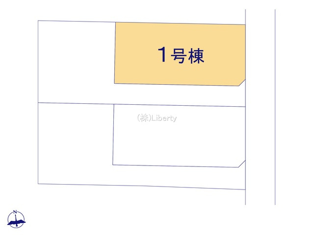 常総市新石下第9　新築戸建　1号棟の区画図
