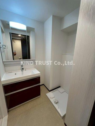 プレジオ梅田の洗面所|脱衣スペースもあります