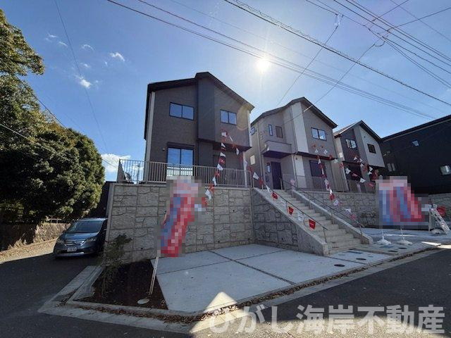 藤沢市大庭　新築戸建　全４棟の前面道路含む現地写真|現地外観