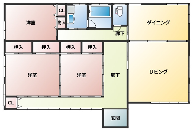 【間取り】 | 水戸市柳河町　中古戸建