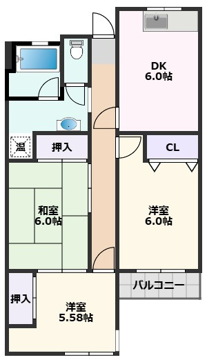 【間取り】 | 佐井寺ハイツ