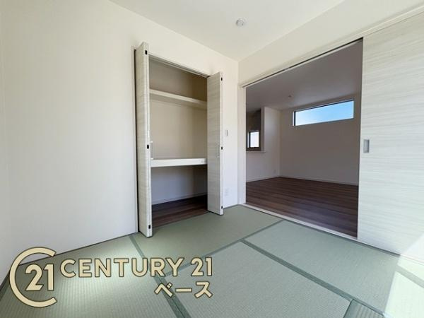 リーブルガーデン三輪 ２号棟 ／新築一戸建の和室|■現地撮影写真■ほっこり落ち着ける、リフォーム済の和室です！