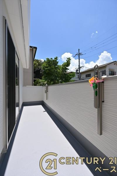 ファーストタウン壱分町 ／新築一戸建のバルコニー|■現地撮影写真■日当たりのよいバルコニー！洗濯物もよく乾きます！
