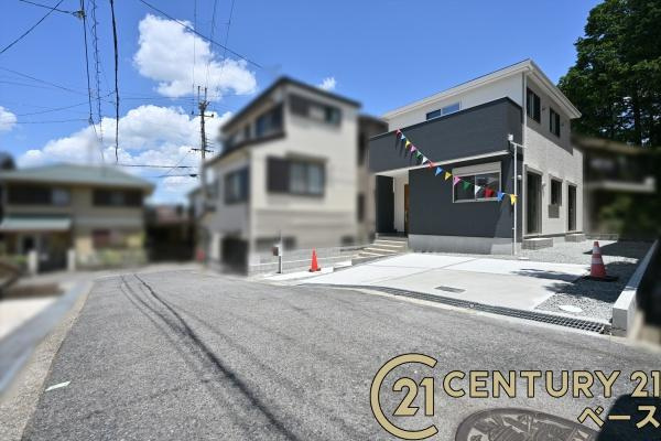 ファーストタウン壱分町 ／新築一戸建の前面道路含む現地写真|■現地撮影写真■前面道路約４ｍ以上で車の出し入れも楽々！