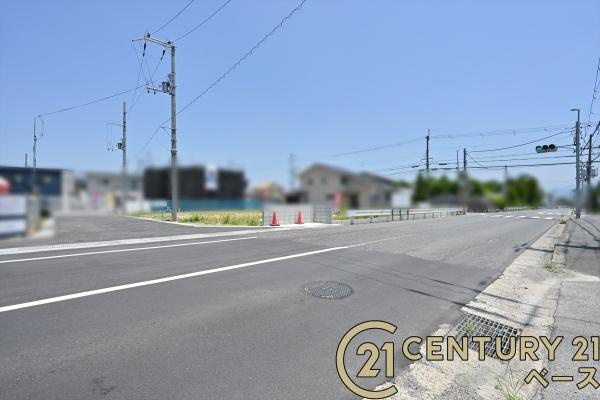 葛城市林堂の売地の前面道路含む現地写真|■現地撮影写真■道路と高低差の少ないフラットな敷地です！