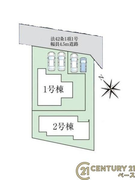 ファーストタウン五条西 １号棟 ／新築一戸建の区画図|■こちらの物件は１号棟です！■