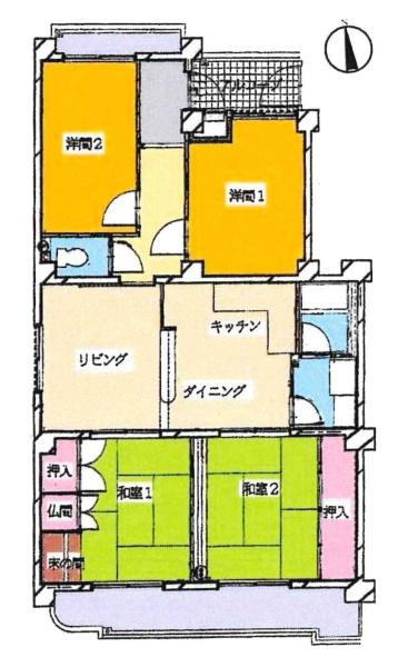 アーバンヒル葵の間取り|間取り図です
