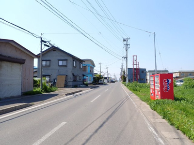 【前面道路含む現地写真】 | 黒石市住吉町　土地 角地