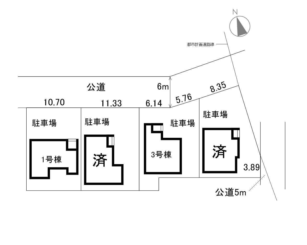 碧南第63相生町　全4棟　1号棟の区画図|土地面積　49.65坪