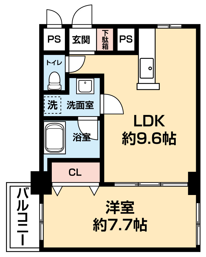 パラッツォＪ＆Ⅰ２１の間取り