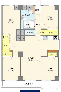 コーシン菊名第二マンションの間取り