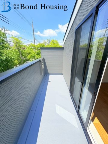 閑静な住宅地・西神中央駅徒歩２５分・狩場台　全２棟　１号地のバルコニー