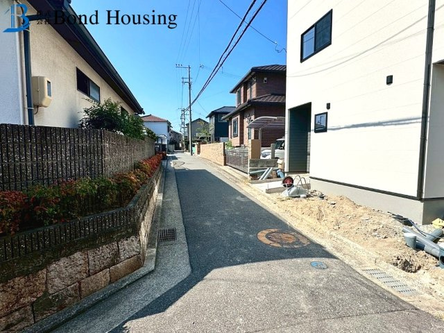 山電　林崎松江海岸駅 徒歩10分　明石市林３丁目　新築戸建の前面道路含む現地写真